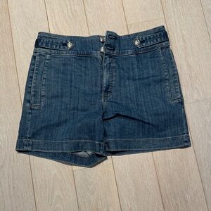 White House Black Market Dark Blue Denim Shorts